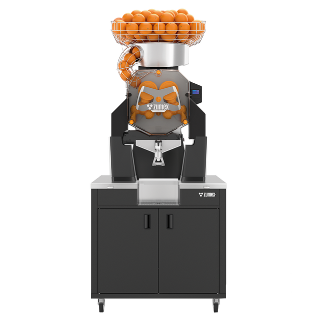 Zumex Speed S+Plus Self Service Orange Juicer Machine with Black Podium 08827 — 40 Fruits/Minute