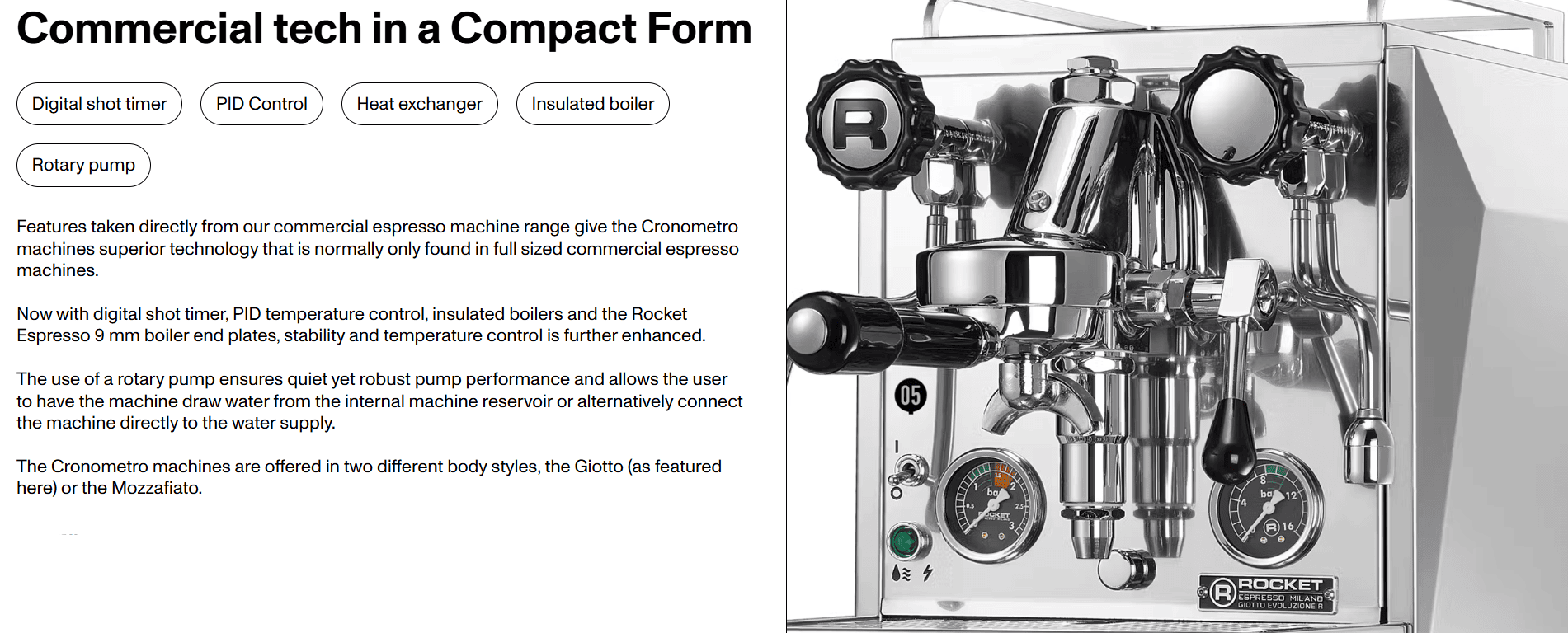 Feature 1 - GIOTTOCRONOMETRO
