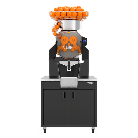 Zumex 08818 Speed Up All-in-One Automatic Feed Juicer — 40 Fruits/Minute, with Wide Black Podium