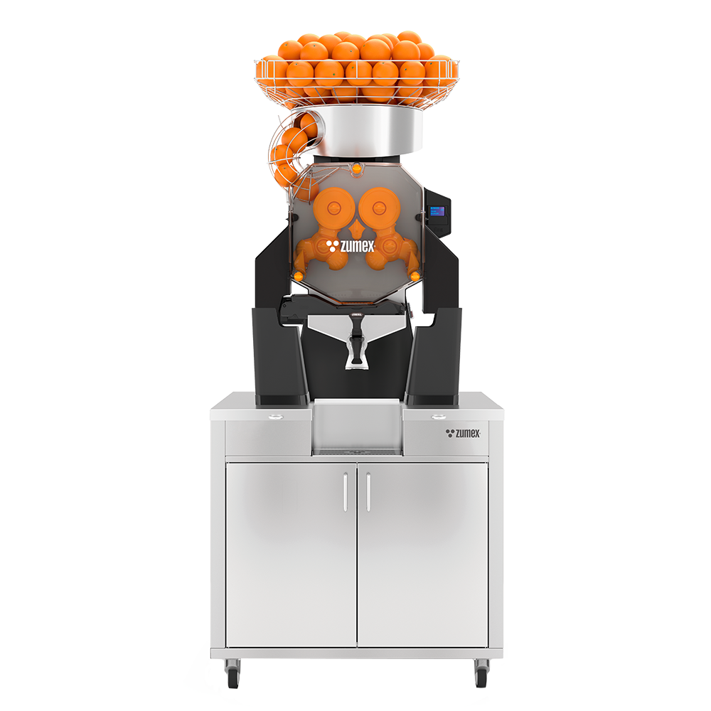 Zumex 08820 Speed Up All-in-One Automatic Feed Juicer — 40 Fruits / Minute, with Wide Mirror Podium