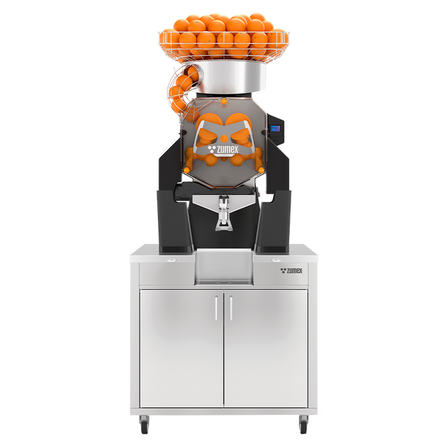 Zumex 08826 Speed S +plus All-in-One Automatic Feed Juicer — 40 Fruits / Minute, Self Service, with Wide Mirror Podium