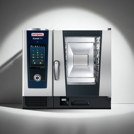 Rational iCombi Pro ICP 6-HALF NG 120V 1PH (LM100BG) Natural Gas Combi Oven — 6 Pan, Half-Size, 120V, 1 Phase