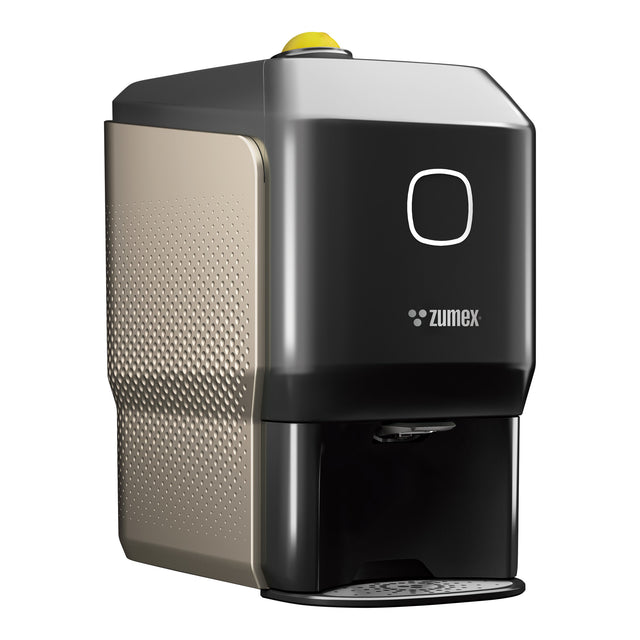 Zumex 10268 Soul Series 2 Compact Commercial Citrus Juicer — 18 Fruits/Minute, Black & Natural Sand Color, Conical System®