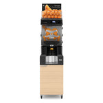 Thumbnail 1 for Zumex 11967 Versatile Star Juice Corner Slim Automatic Feed Juicer — 40 Fruits / Minute, Oiled Oak Color, with Podium
