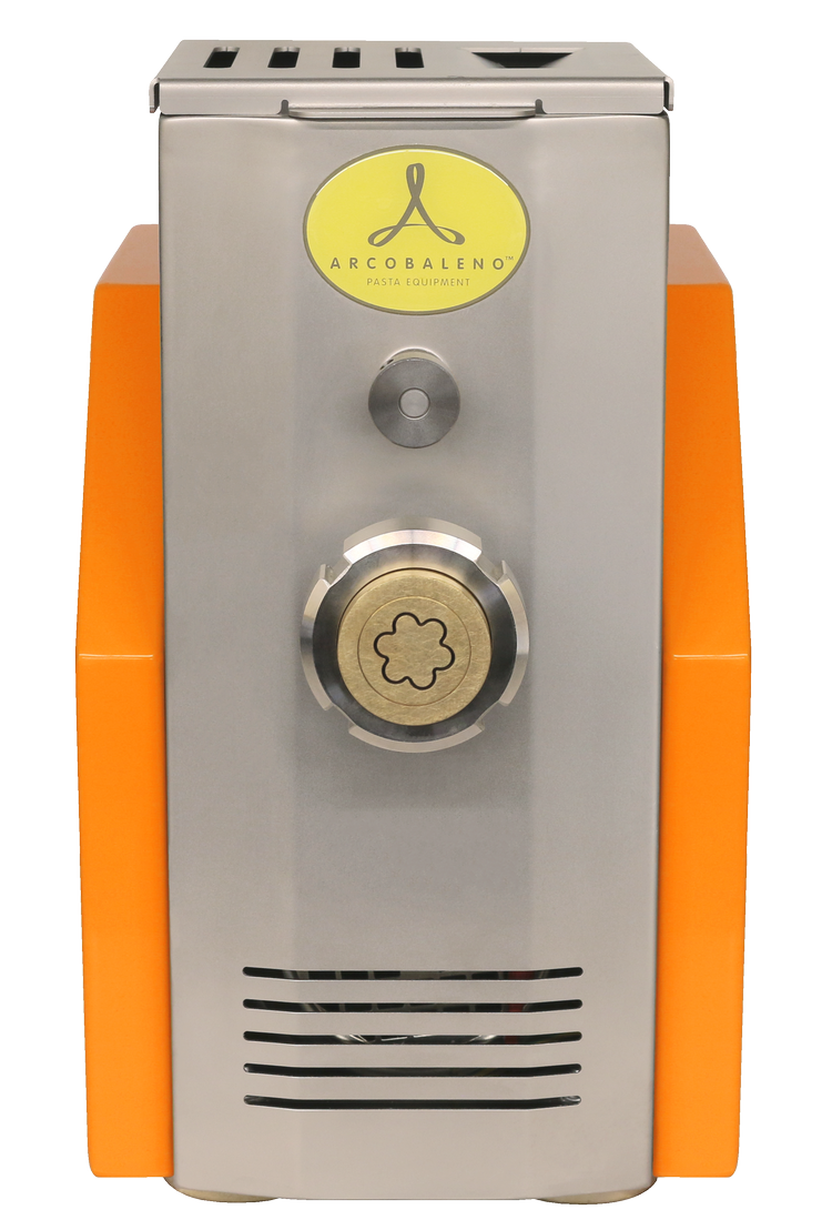 Arcobaleno AEX5 Vita Residential Pasta Extruder and Mixer — 5 Lbs Output/Hr, Countertop, Orange