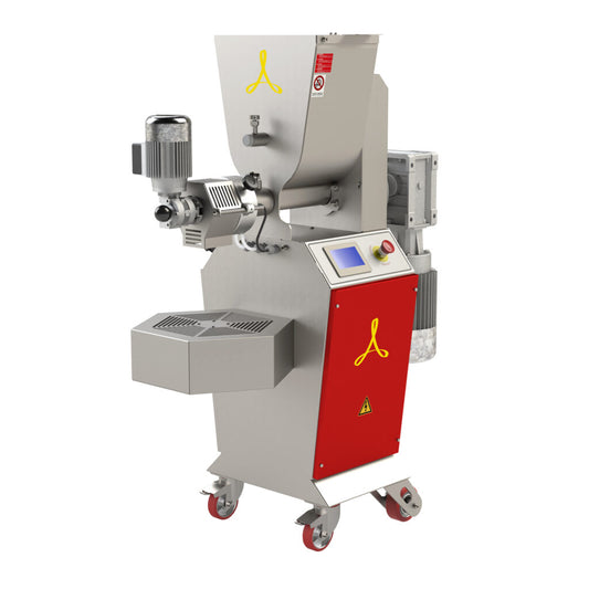 Arcobaleno AEX50 Aria Industrial Pasta Extruder and Mixer — 50 Lbs Output/Hr, Floor Model, with Water Chiller Connection