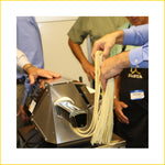 Thumbnail 2 for Arcobaleno ASC300 Flavia 12" Countertop Dough Sheeter — Stainless Steel Rollers with Adjustable Thickness