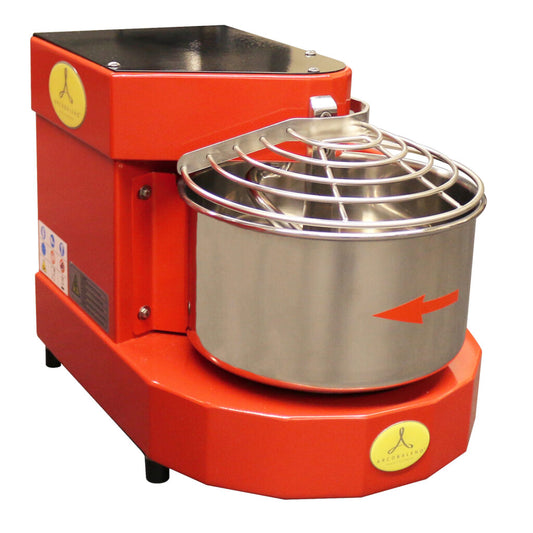Arcobaleno ASM10 Adrianna Spiral Dough Mixer — 7 Qt., 10 Lb., Variable Speed, Red