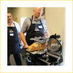 Thumbnail 2 for Arcobaleno AV350 Isabella Fly Wheel Food Slicer — 13.7" Blade Size, Black