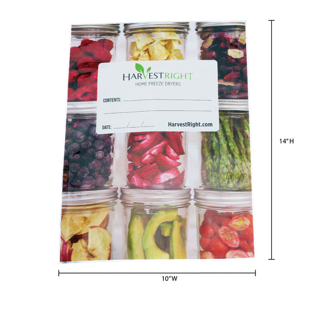 50 x Harvest Right Mylar Bags  — Must Order In Case Qty Of 6
