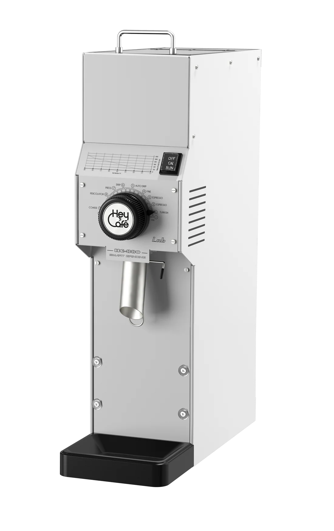 HeyCafe HC-880 LAB Coffee Grinder — White