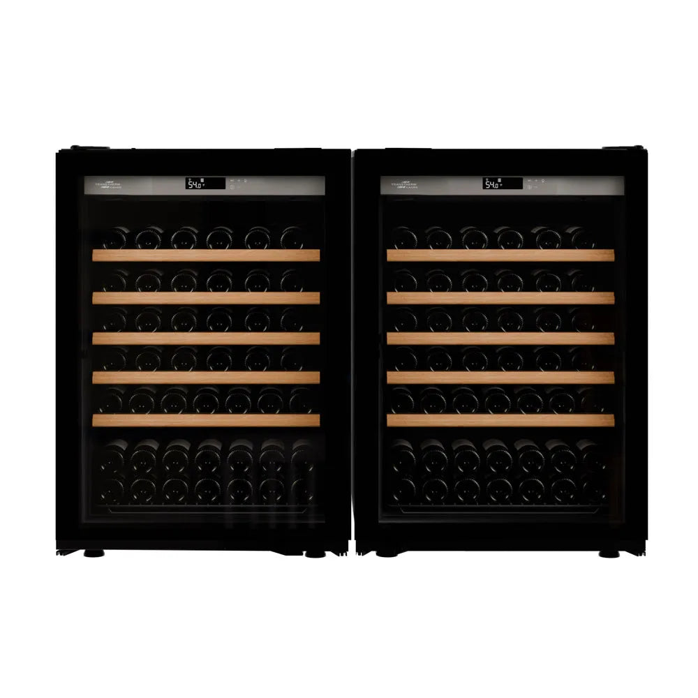 Transtherm by Eurocave Loft Vintage Wine Refrigerator — 148+ Bottle, Side-by-Side, Single-Zone, Full Glass Doors