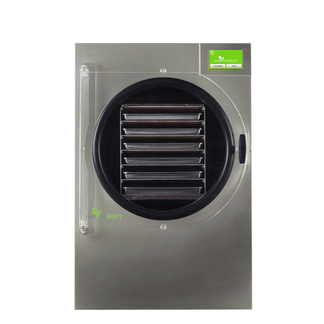 Harvest Right 6-Tray Large Stainless Steel Home Pro Freeze Dryer with Mylar Starter Kit & Premier Pump