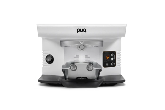 PUQPress M6 58.3 mm for VA Mythos 75 & 85 Automatic Espresso Tamper — White
