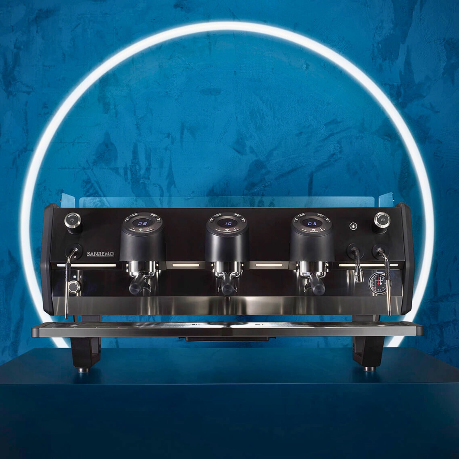 Sanremo D8 Pro 3 Group Espresso Machine — Black