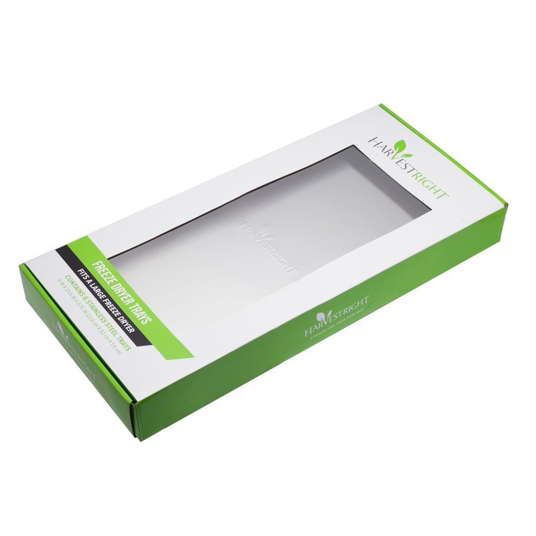 6 x Stainless Steel Trays Large