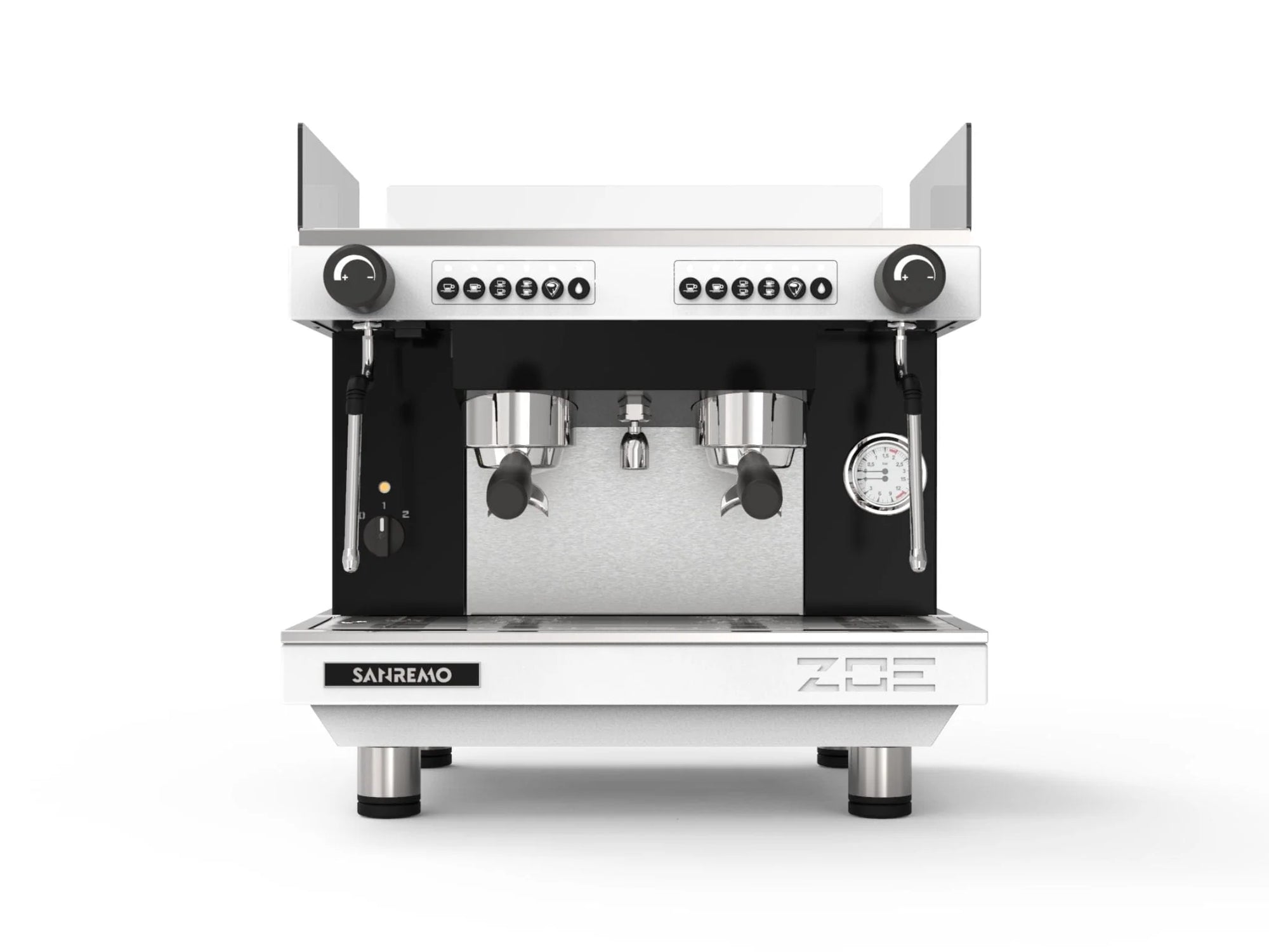 Sanremo Zoe Compact Espresso Machine — White & Black
