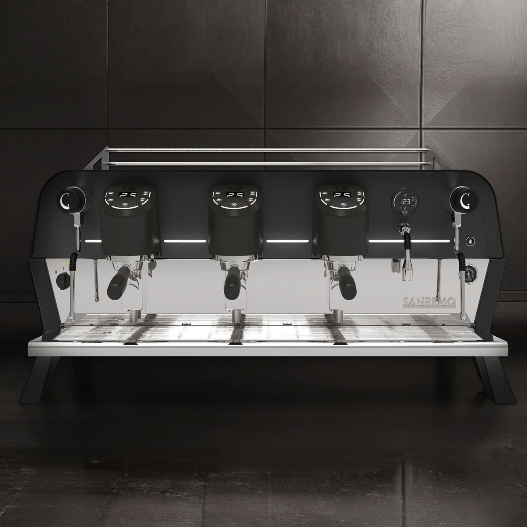 Sanremo F18 SB 3 Group Espresso Machine — Black