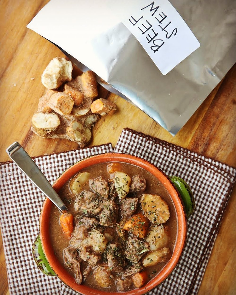 Freeze dried beef stew