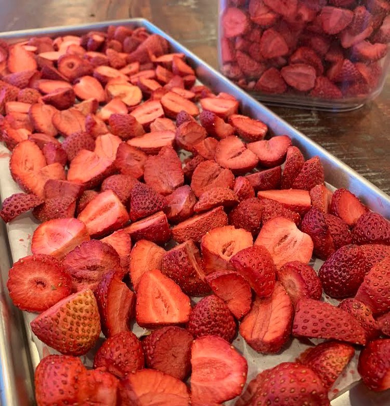 Freeze dried strawberries