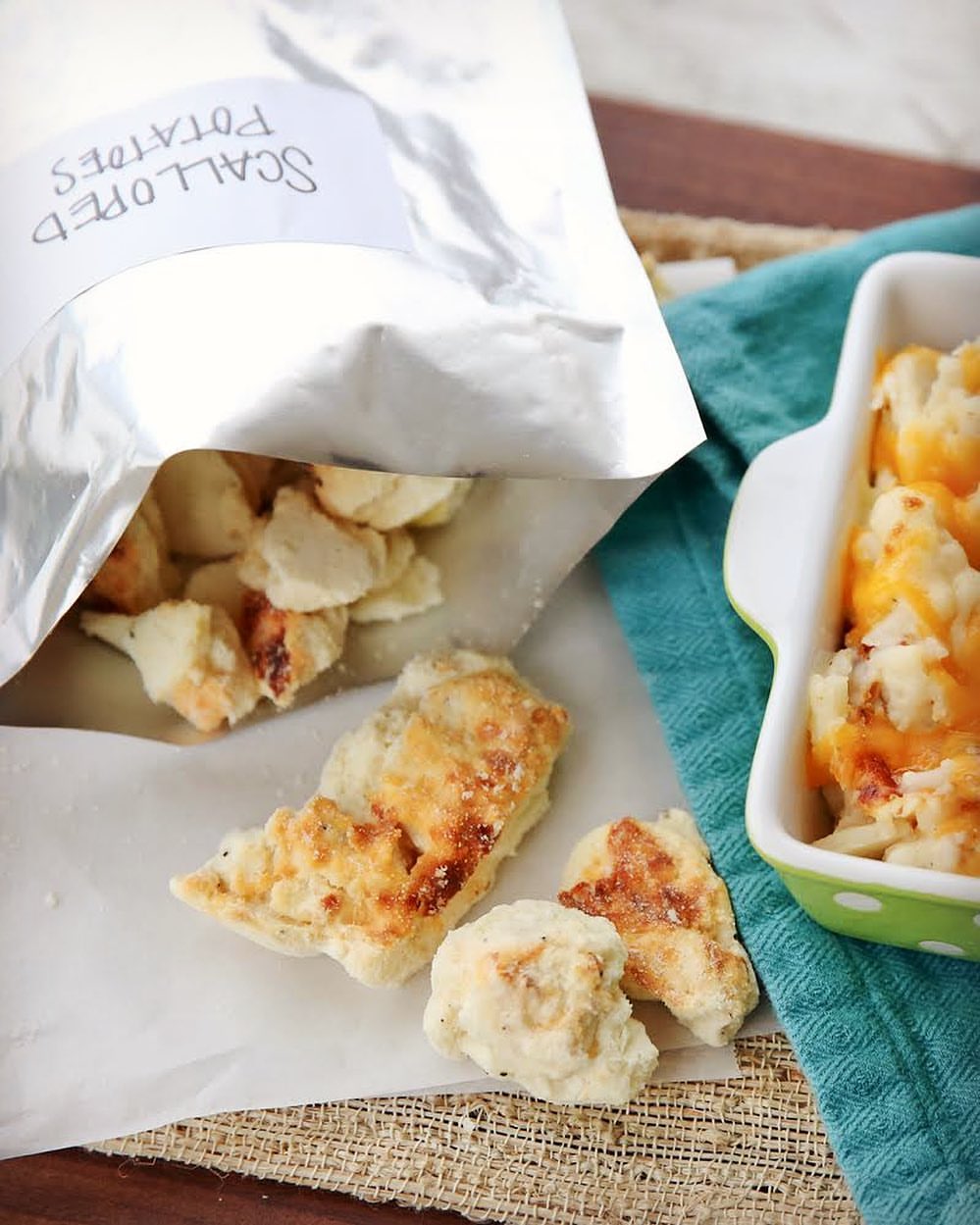 Freeze dried scalloped potatoes