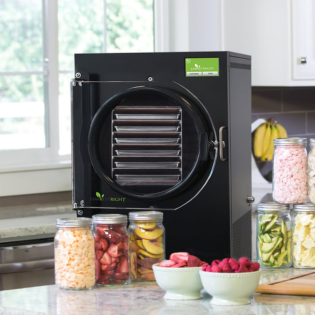 Harvest Right Large Freeze Dryer — Black, 6-Tray, with Mylar Starter Kit & Premier Pump