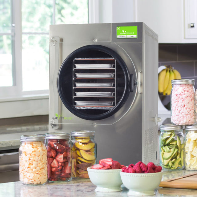 Harvest Right Medium Freeze Dryer — Stainless Steel, 5-Tray, with Mylar Starter Kit & Premier Pump