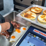 Thumbnail 4 for Rational iVario Pro XL Electric Tilt Skillet — XL-Size Pan, 40 Gallon, 208/240V, with Height Adjustable Base